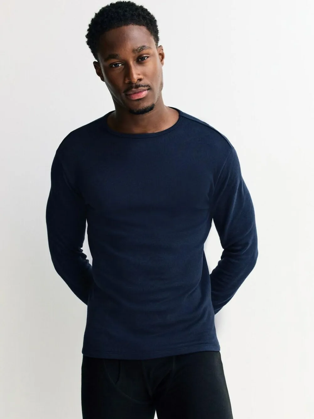 Clearance Next 2 Pack Thermogen Long Sleeve Top Navy