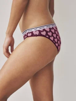 Next Bikini Cotton Logo Knickers 4 Pack^Women Panties