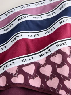 Next Bikini Cotton Logo Knickers 4 Pack^Women Panties