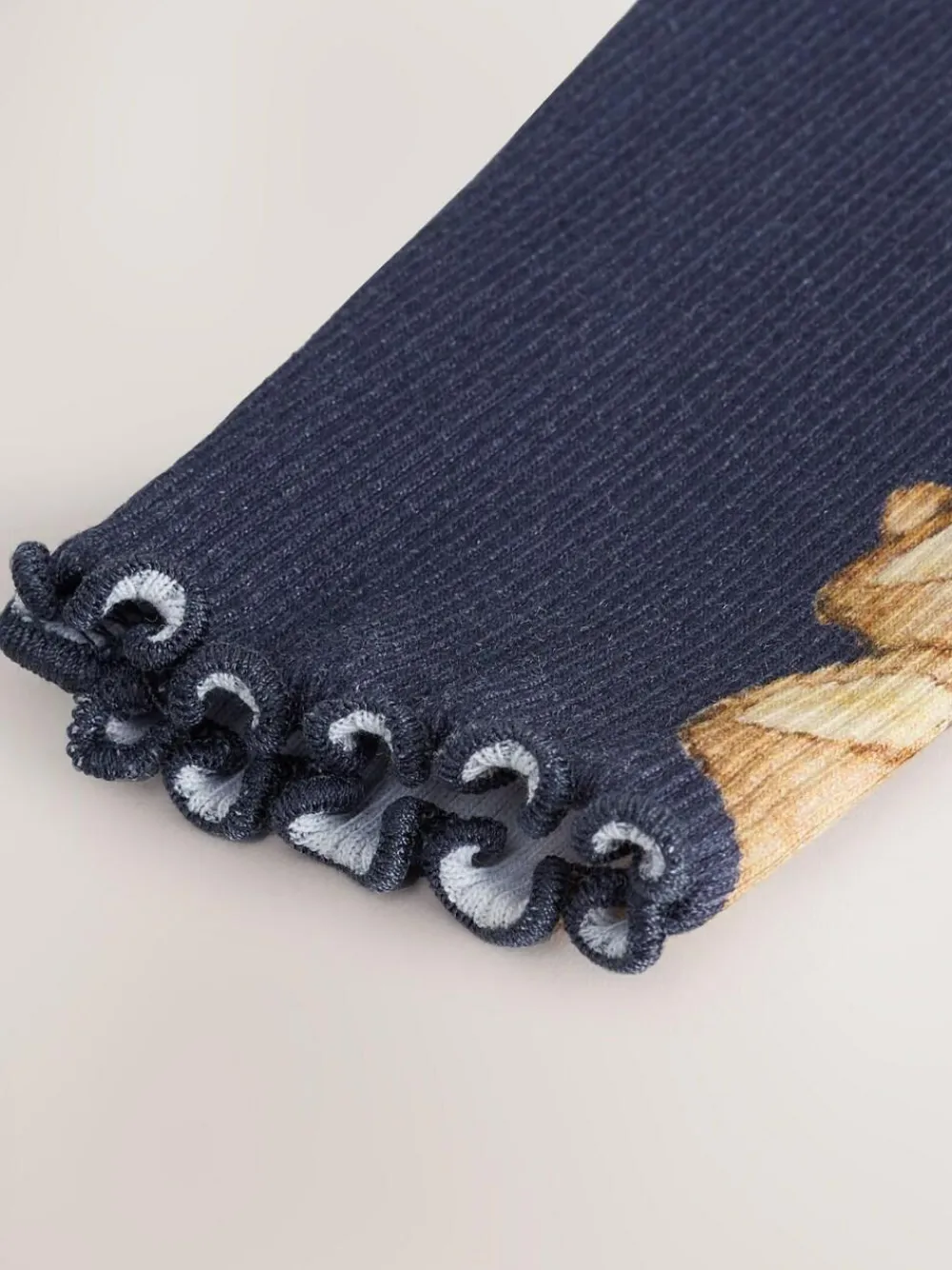 Next Navy Bear Rib Long Sleeve T-Shirt (3mths-7yrs)^ Cosy Club