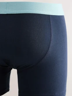 Next 5 Pack Cotton Rich Trunk Boxers Navy Blue