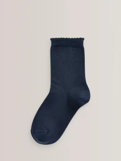 Next 5 Pack Cotton Rich School Ankle Socks^ Socks & Tights|Socks & Tights