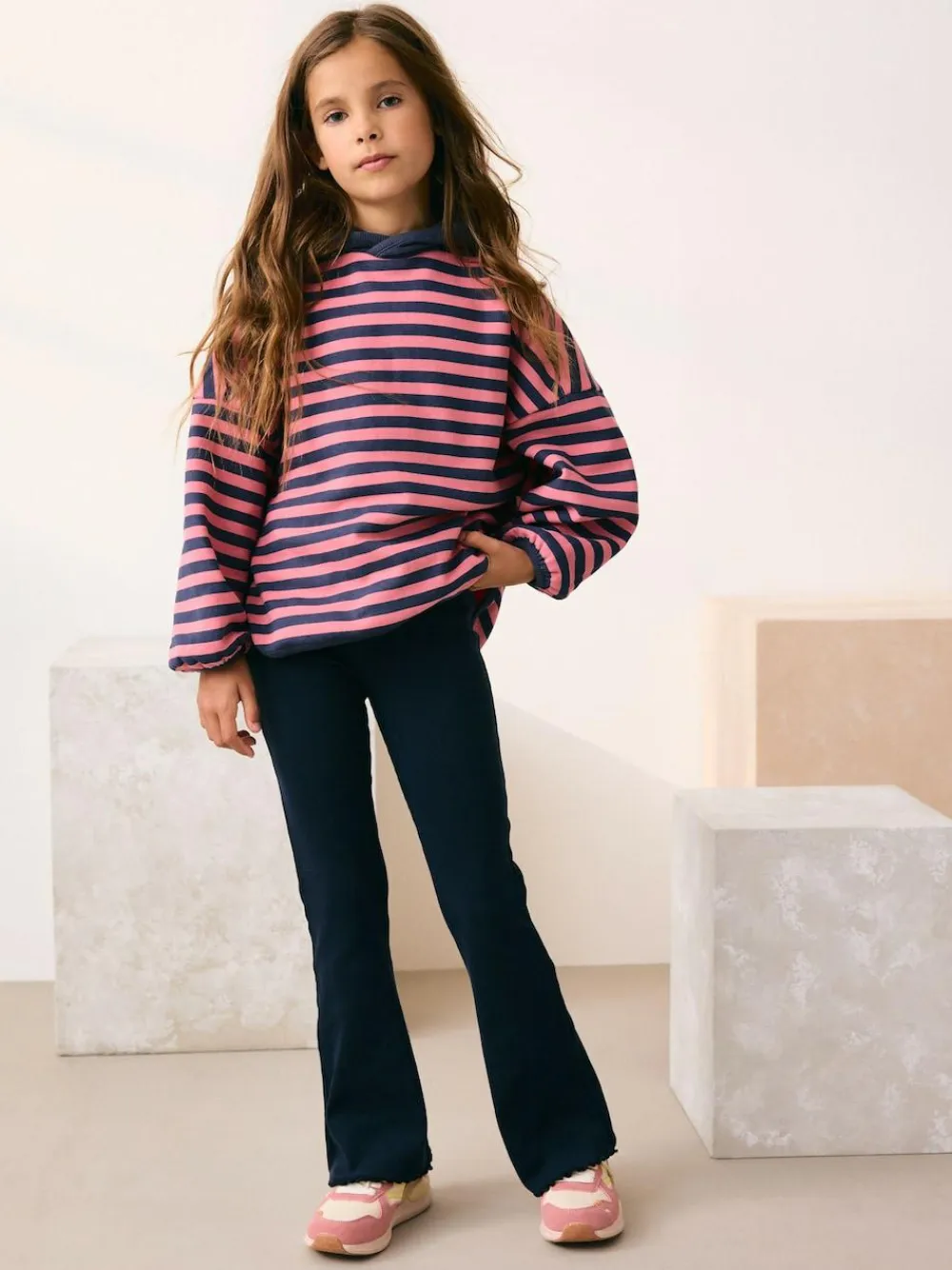 Outlet Next Navy Blue 1 Pack Rib Flare Leggings (3-16yrs)