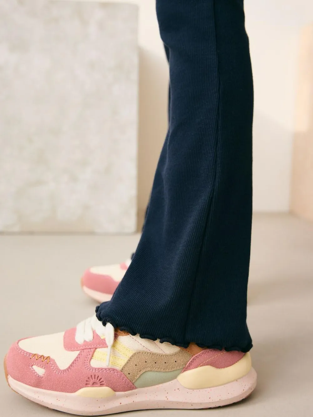 Outlet Next Navy Blue 1 Pack Rib Flare Leggings (3-16yrs)