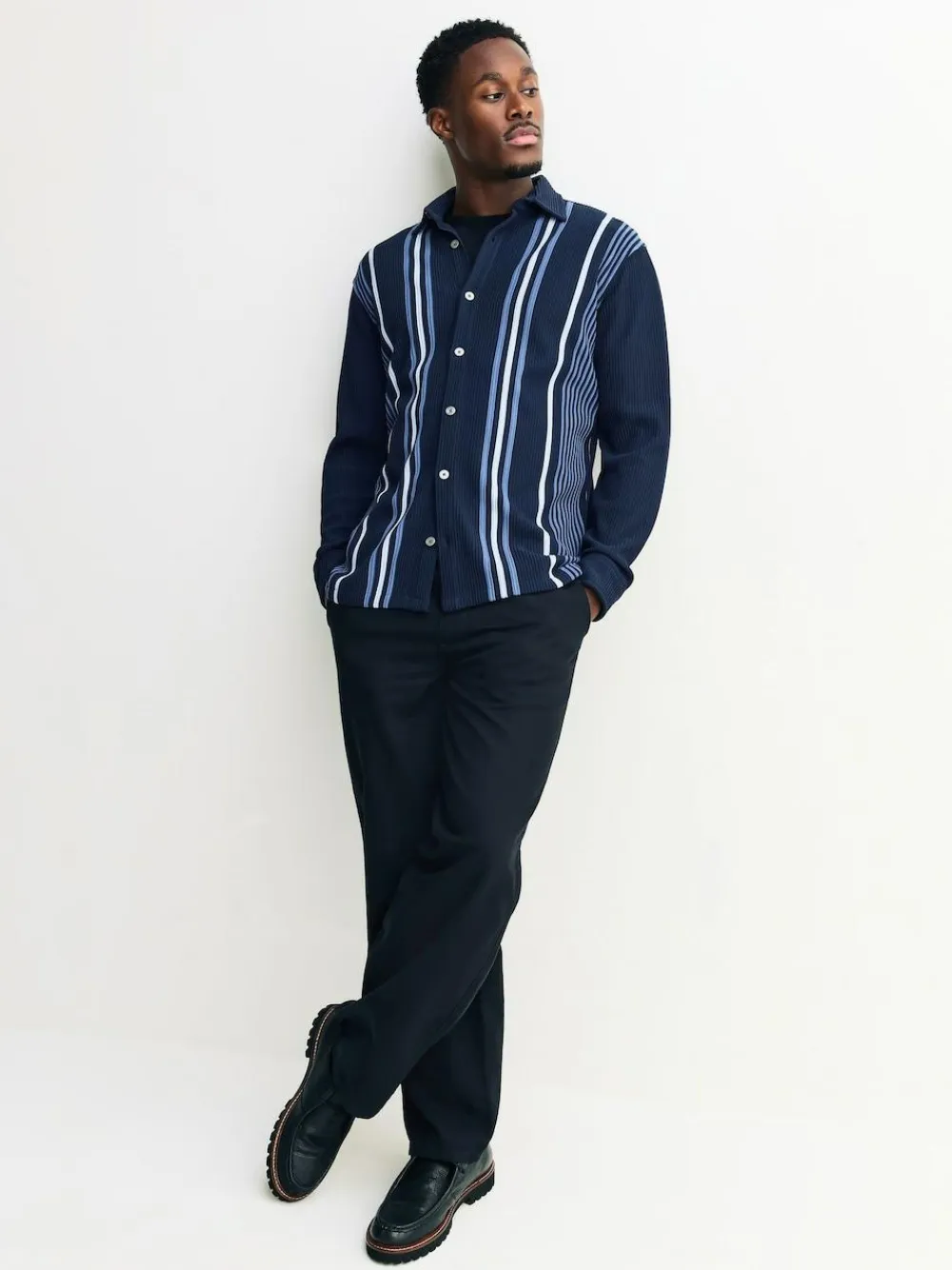 Next Stripe Short Sleeve Jersey Shirt^ Shirts