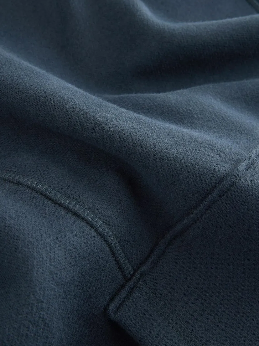 Outlet Next Navy Blue Active Longline Overhead Seam Detail Supersoft Hoodie with Pockets