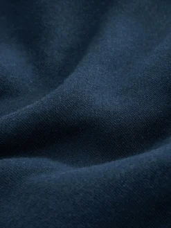 Best Next Borg Fleece Lined Full Zip Hoodie Navy Blue