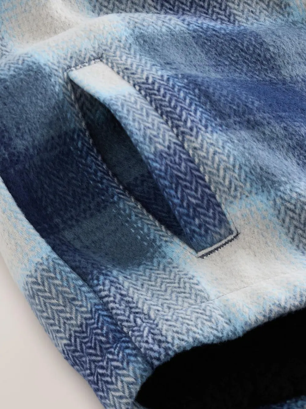 Next Borg Lined Hooded Check Shacket (3-16yrs)^BOY Shirts