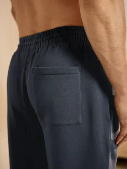 Next Navy Blue Brushback Heavyweight Open Joggers^ Loungewear|Joggers