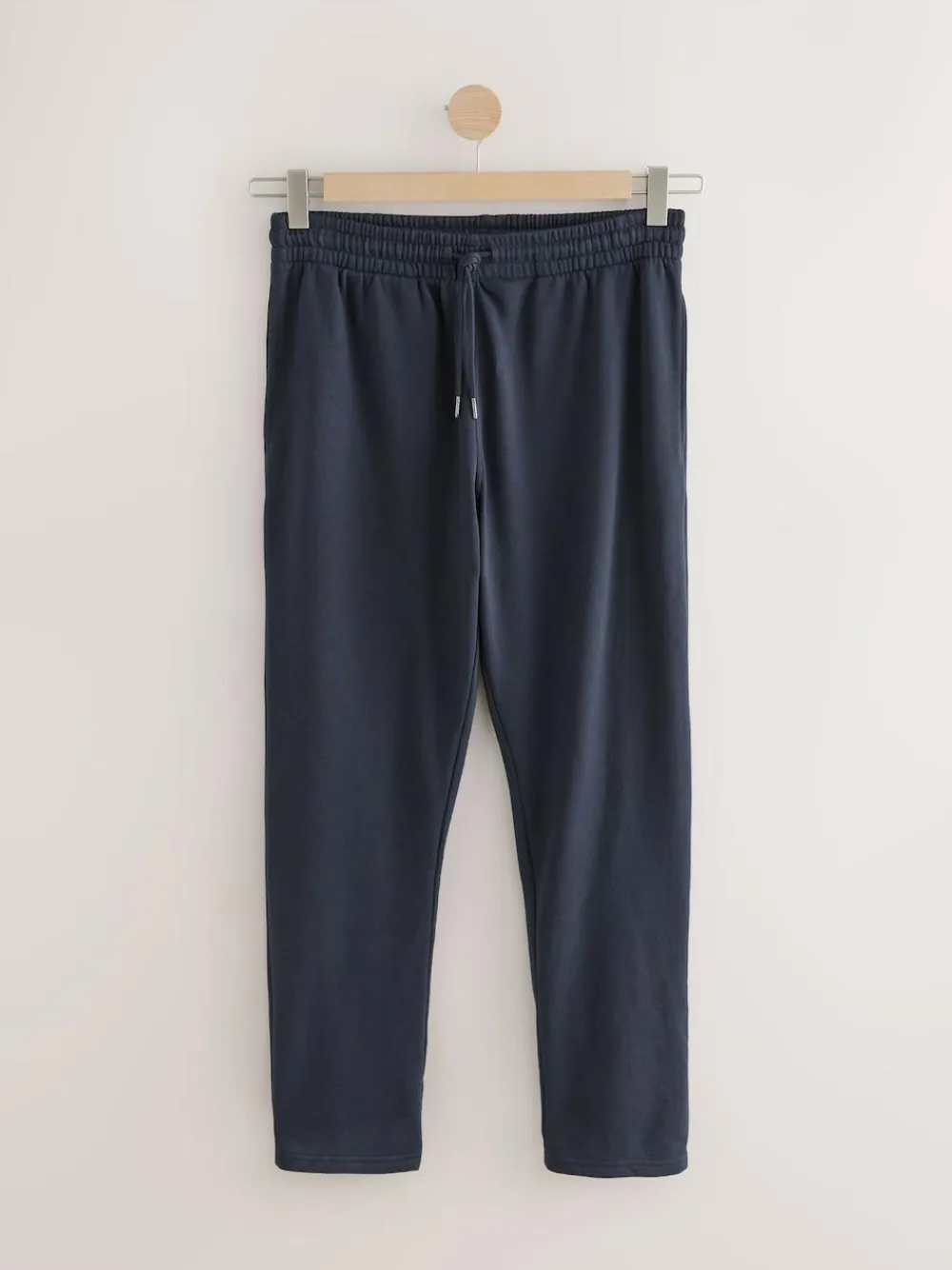 Next Navy Blue Brushback Heavyweight Open Joggers^ Loungewear|Joggers