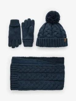 Next Hat Gloves & Scarf 3 Piece Set (3-16yrs)^BOY Hats & Scratch Mitts|Baby Boys