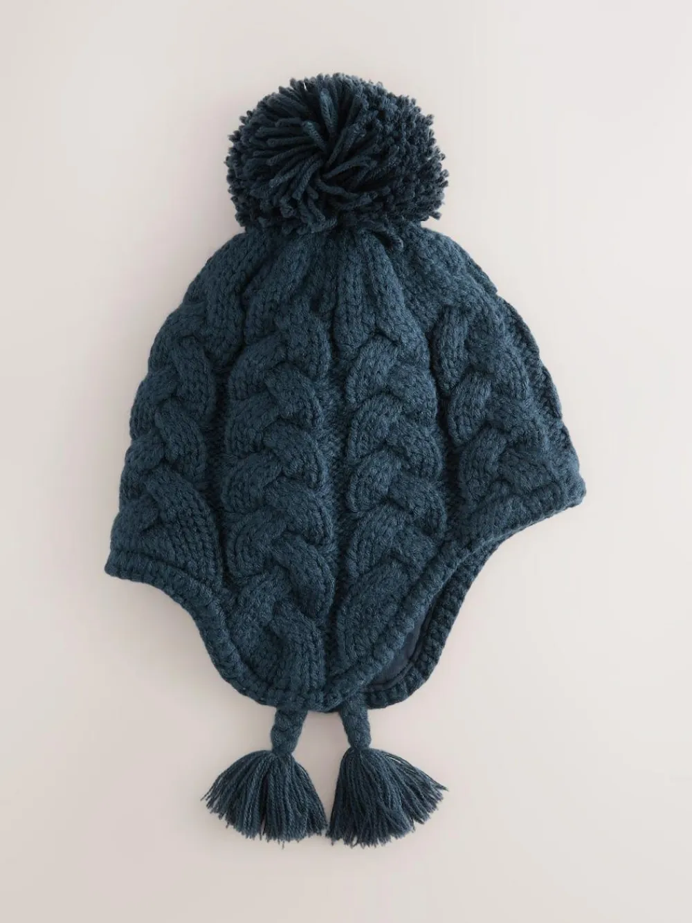 Next Cable Knit Inca Pom Hat (3mths-10yrs)^BOY Hats & Scratch Mitts|Hats