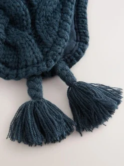 Next Cable Knit Inca Pom Hat (3mths-10yrs)^BOY Hats & Scratch Mitts|Hats