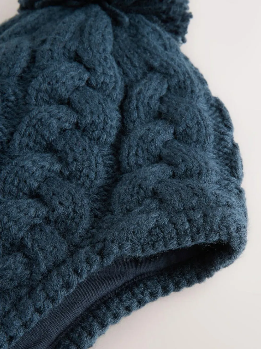 Next Cable Knit Inca Pom Hat (3mths-10yrs)^BOY Hats & Scratch Mitts|Hats