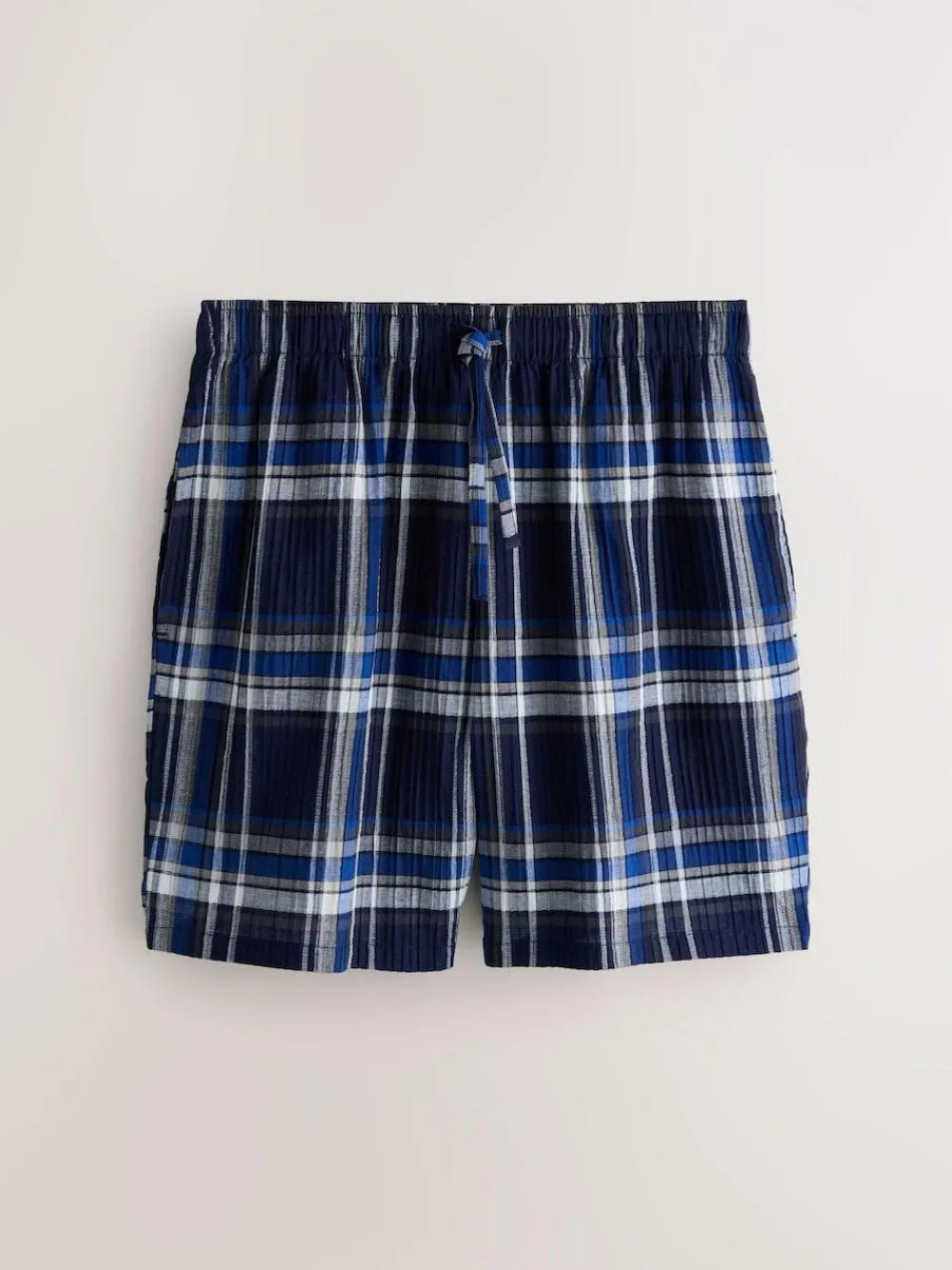 Next Navy Blue Check Short Sleeve Pyjamas Set^ Pyjamas