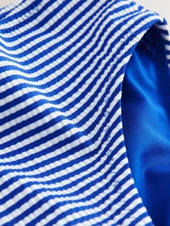 Outlet Next Bikini (3-16yrs) Navy Blue Cherry Stripe Crinkle