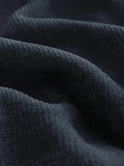 Outlet Next Corded Textured Dressing Gown Navy Blue