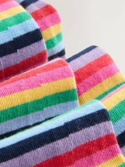 New Next Navy Blue Cotton Rich Stripe Tights