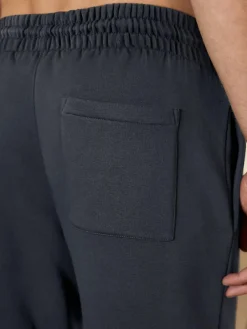 Best Next Cuffed Brushback Heavyweight Open Joggers Navy Blue