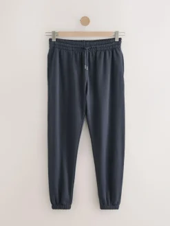 Best Next Cuffed Brushback Heavyweight Open Joggers Navy Blue