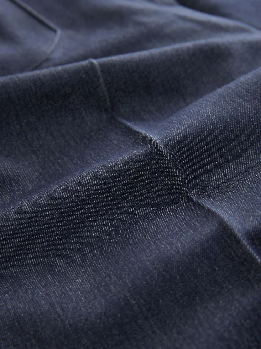 Hot Next Navy Blue Denim Look Slim Flare Trousers