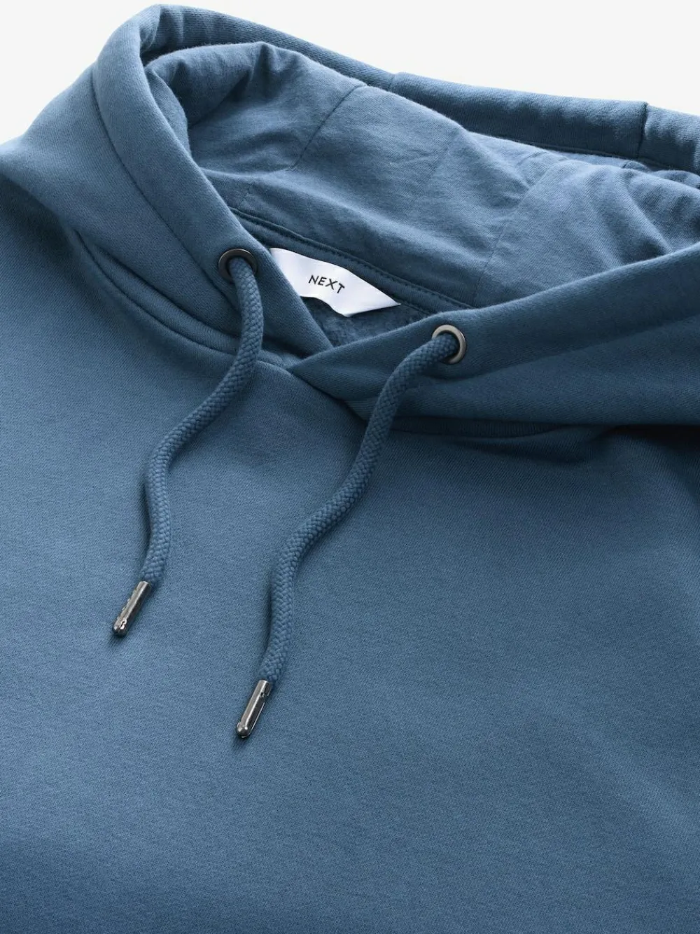 Next Dip Dye Cotton Rich Jersey Hoodie Navy Blue