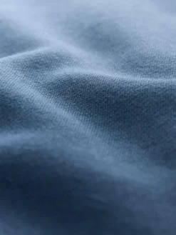 Next Dip Dye Cotton Rich Jersey Hoodie Navy Blue