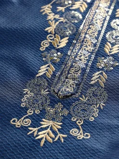 Next Navy Blue Eid Kurta (3mths-16yrs)^BOY Shirts|Occasionwear