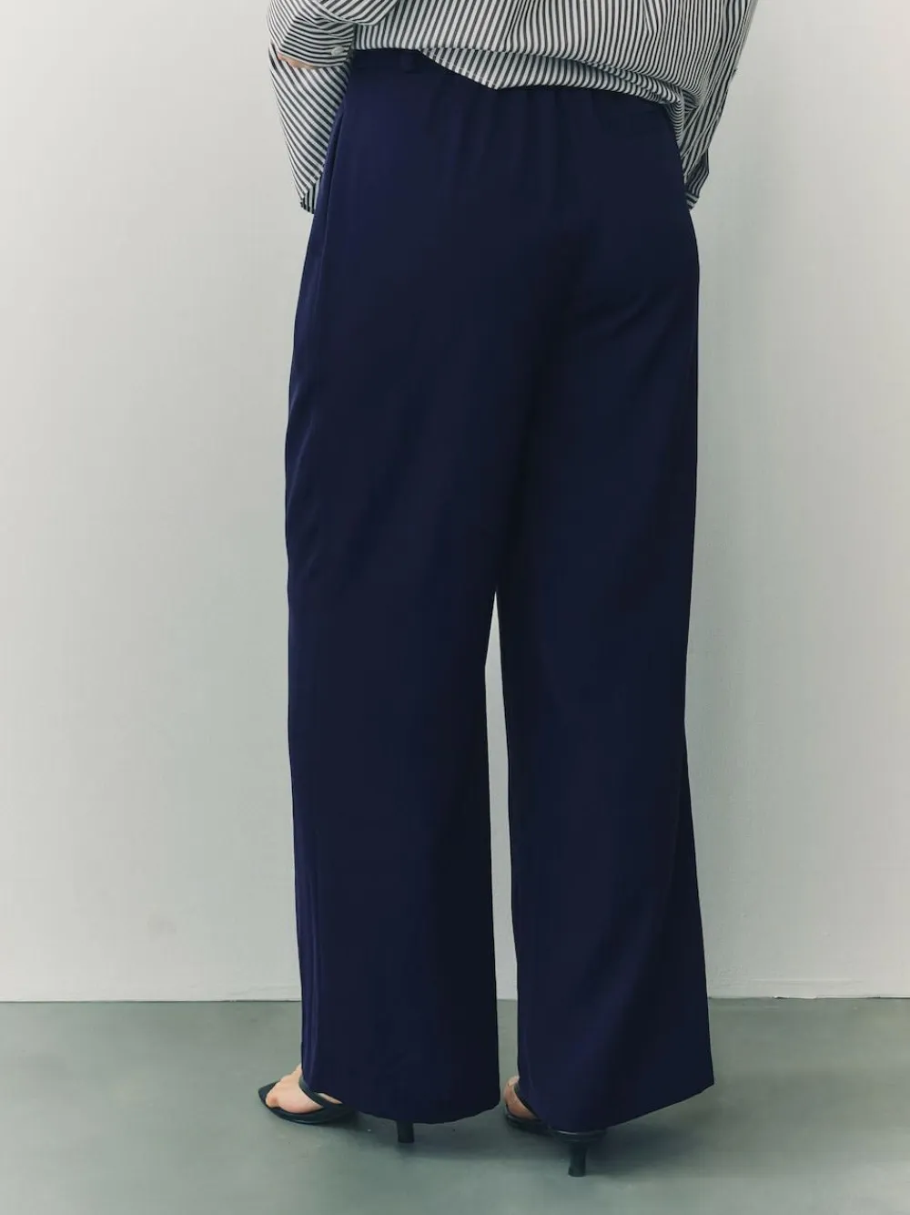 Next Elastic Back Wide Leg Trousers^Women Pants