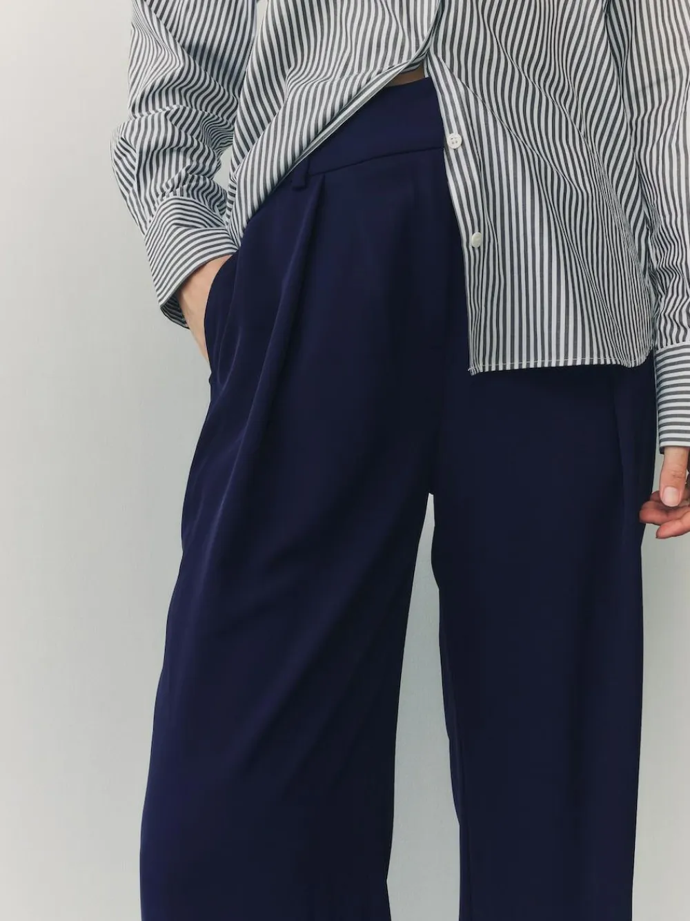 Next Elastic Back Wide Leg Trousers^Women Pants