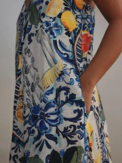 Next Fruit Print Volume Maxi Dress^Women Maxi Dresses|Dresses