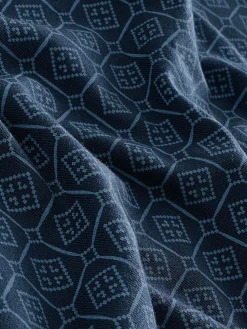 Next Navy Blue Geo Regular Fit Short Sleeve Jersey Polo Shirts 3 Pack^ Tops & T-Shirts