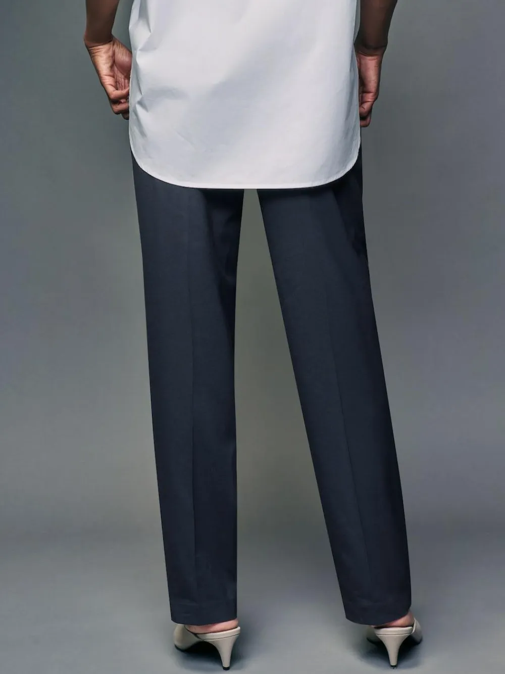 Next Navy Blue Heavy Duty Tailored Slim Fit Trousers^Women Suits & Tailoring|Pants
