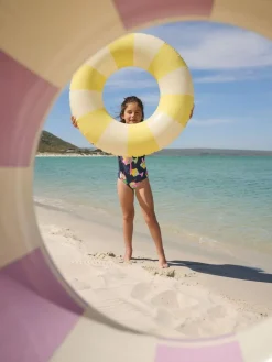 Clearance Next Navy Blue Ice Cream Long Sleeve Sunsafe Swimsuit (3mths-16yrs)