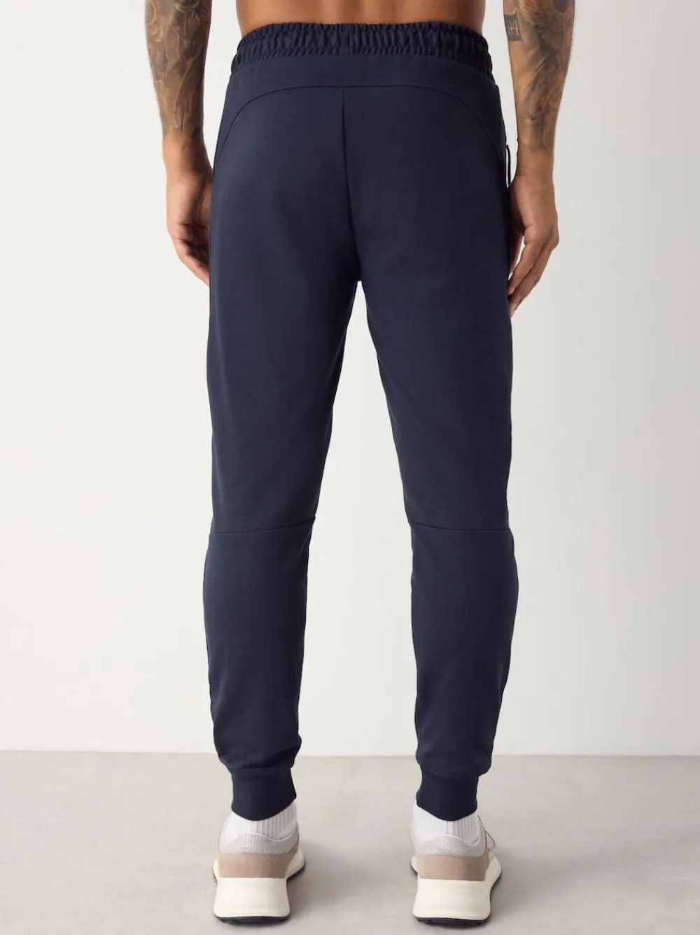 Next Interlock Soft Touch Cuffed Joggers Navy Blue