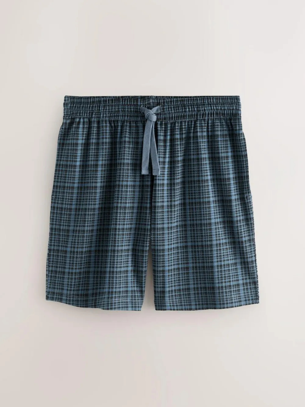 Next Navy Blue Jersey Check Pyjamas Shorts 2 Pack^ Nightwear|Pyjamas