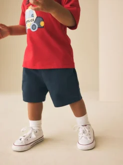 Next Navy Blue Jersey Shorts (3mths-7yrs)^BOY Shorts|Shorts