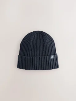 Online Next Navy Blue Knitted Beanie Hat (1-16yrs)