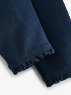 Next Navy Blue Lace Trim Leggings (3mths-7yrs)^ Pants & Leggings|Pants & Leggings