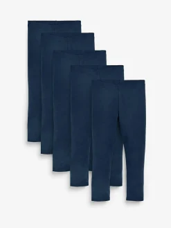 Clearance Next Navy Blue Leggings 5 Pack (3-16yrs)