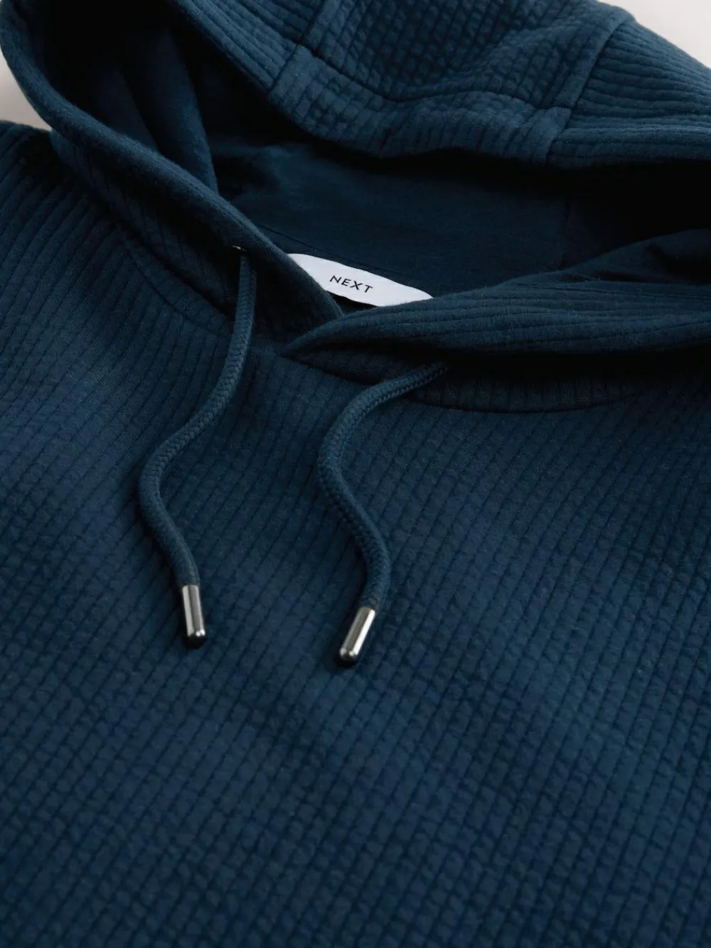Sale Next Linear Texture Hoodie Navy Blue