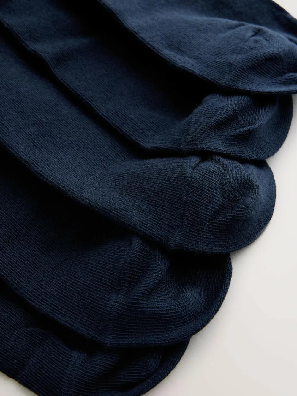 Next 5 Pack Embroidered Lasting Fresh Socks Navy Blue Logo