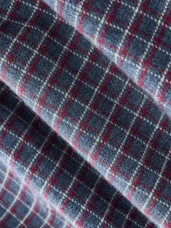 Next Navy Blue Long Sleeve Check Shirt^ Shirts