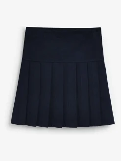 Outlet Next Navy Blue Longer Length Regular Waist 2 Pack Pleated School Skirts (3-16yrs)