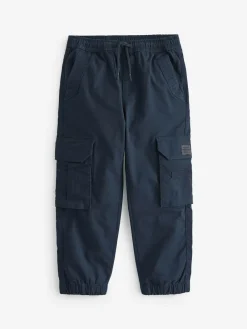 Clearance Next Navy Blue Loose Fit Cargo Trousers (3-16yrs)