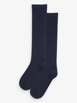 Sale Next Modal Blend Knee High Socks 2 Pack Navy Blue