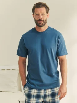 Hot Next Motionflex Cosy Shorts Pyjamas Set Navy Blue