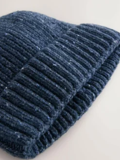 Clearance Next Neppy Twist Beanie Hat Navy Blue