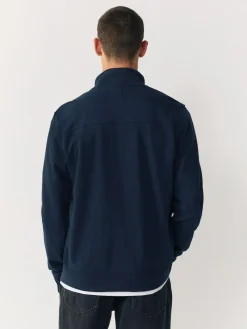 Best Next Non-Hooded Hybrid Full Zip Jacket Navy Blue