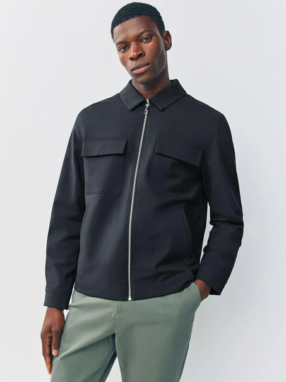 Discount Next N.Premium Smart Technical Jacket With Stretch Navy Blue